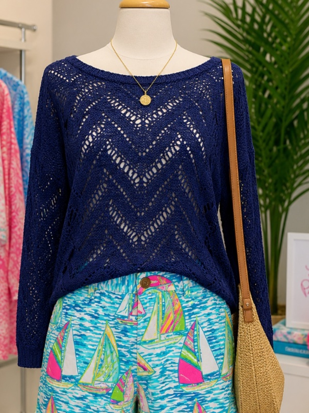 Lilly Pulitzer boat neck sweater